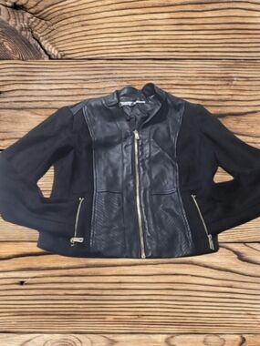 WOMEN'S KENNETH COLE NEW YORK FAUX LEATHER JACKET